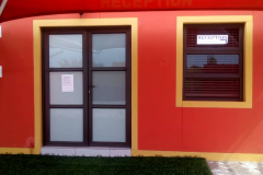 runs reception door